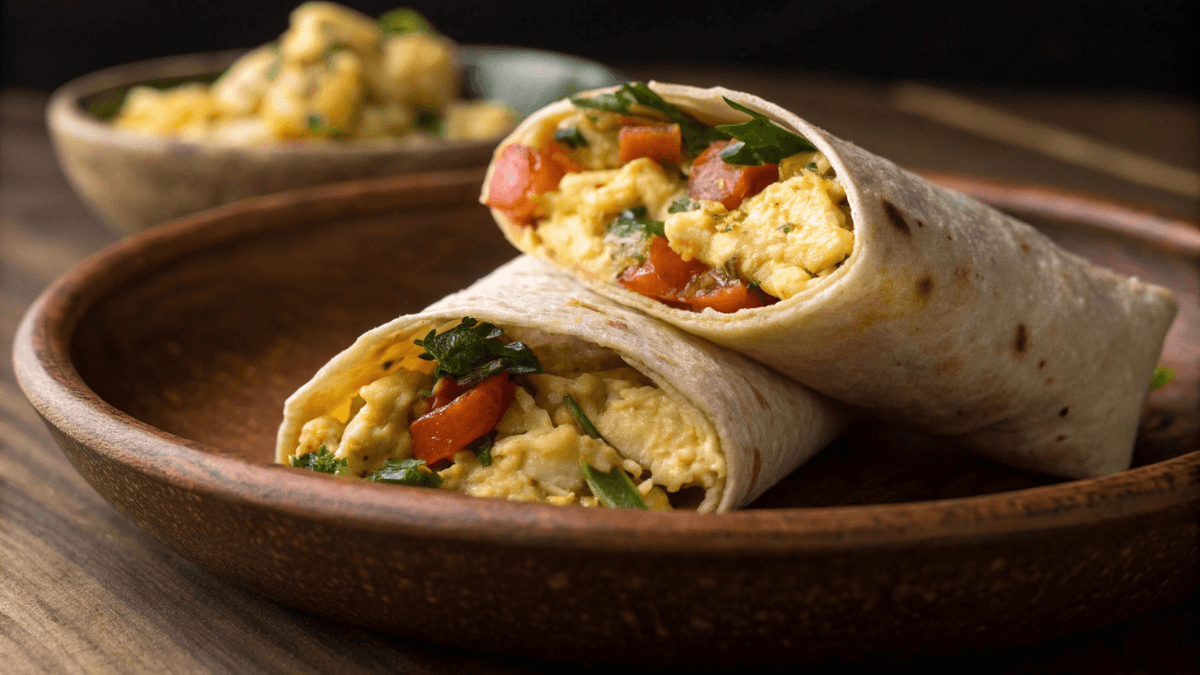 Easy Egg Scramble Recipe Wrap