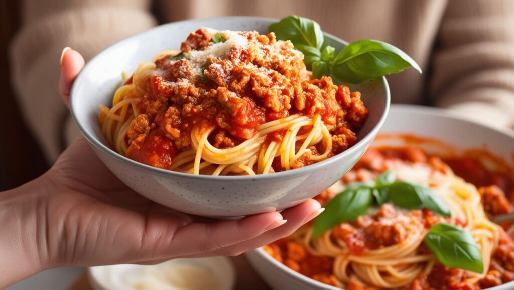 Ground turkey spaghetti