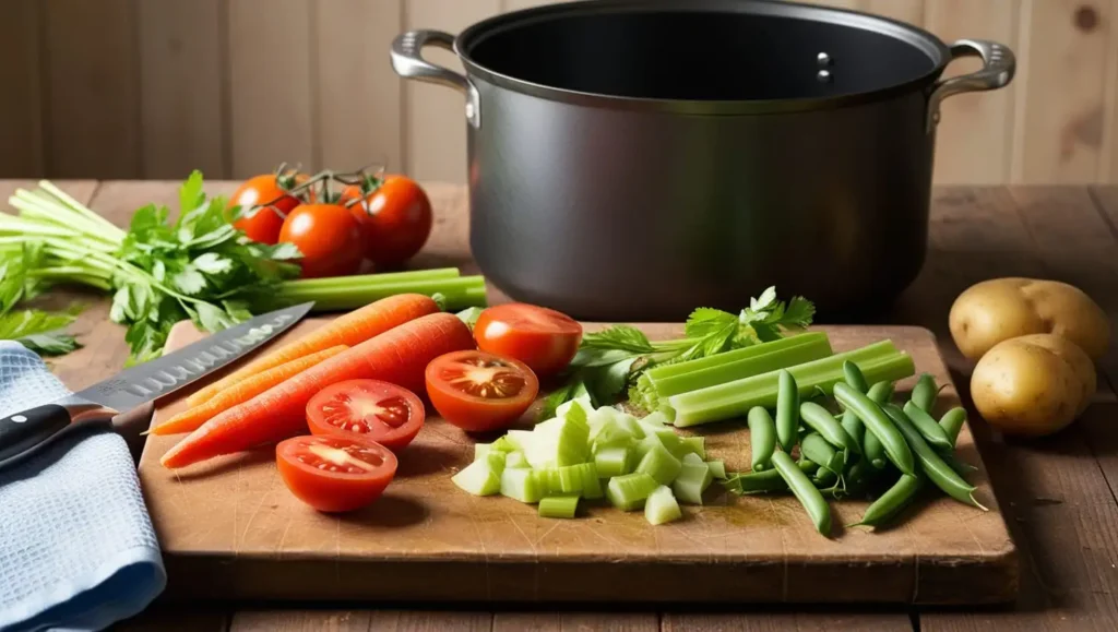 Homesteader Canning Vegetable Soup Recipe