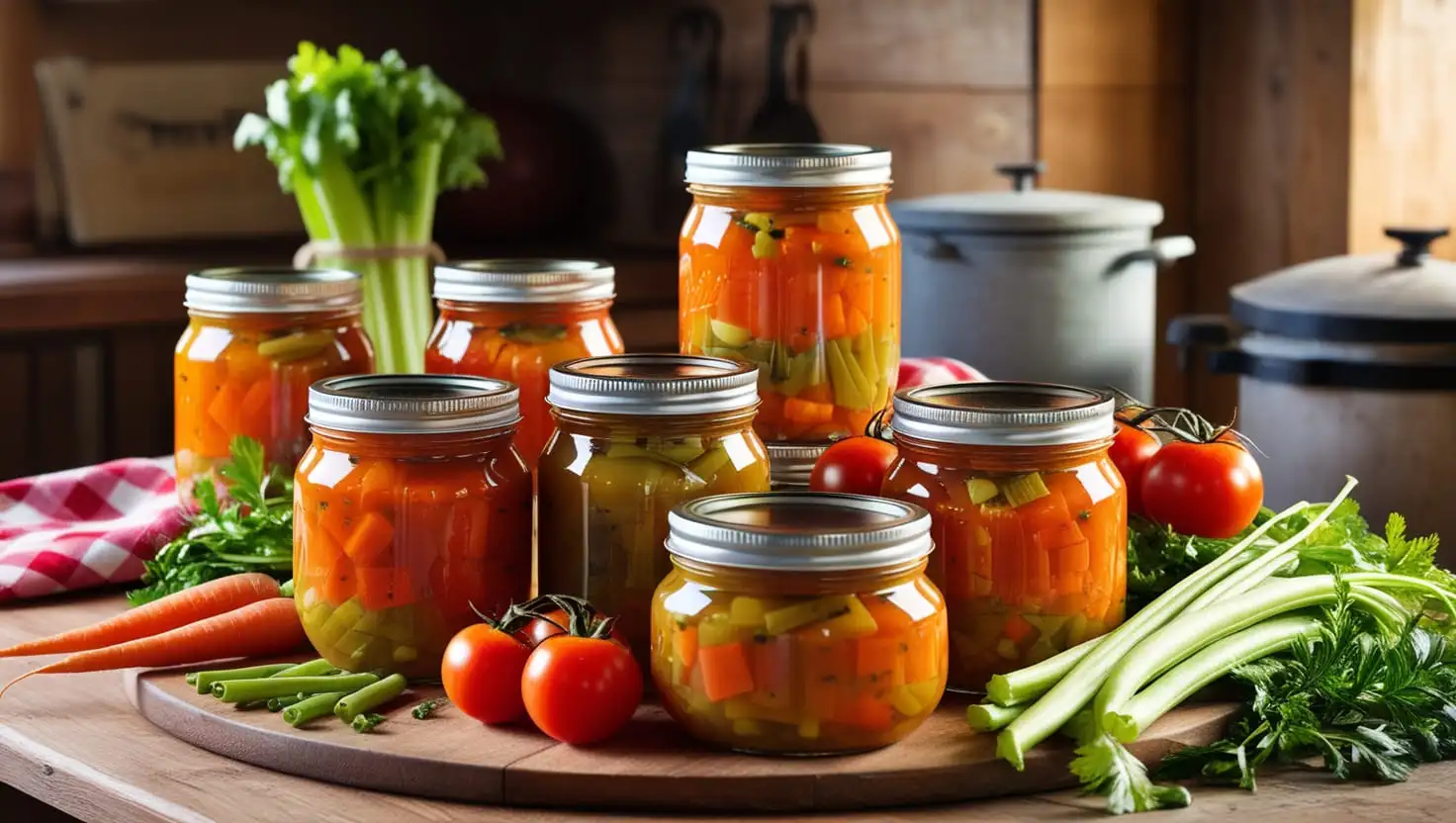 Homesteader Canning Vegetable Soup Recipe