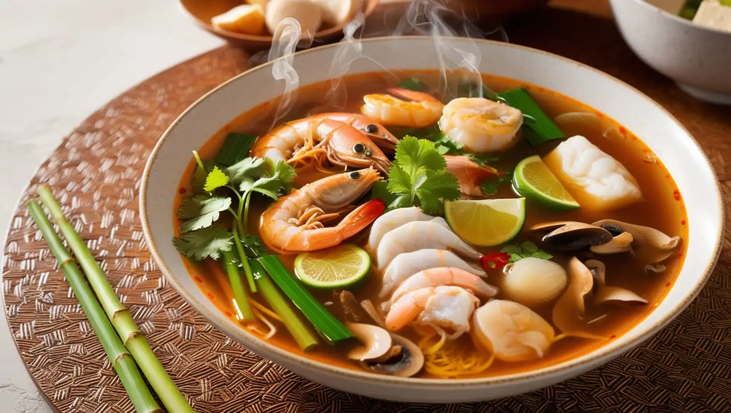 Kenny's Hot and Sour Seafood Soup