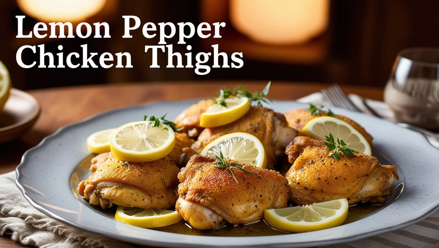 Lemon pepper chicken thighs