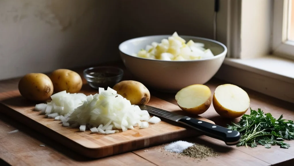 Potato and onion soup