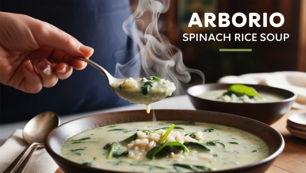 arborio spinach rice soup recipe