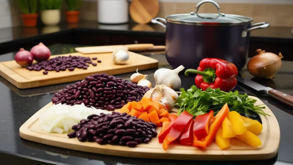 purple black bean soup recipe