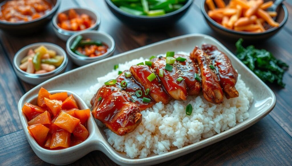 rice recipe with korean chicken