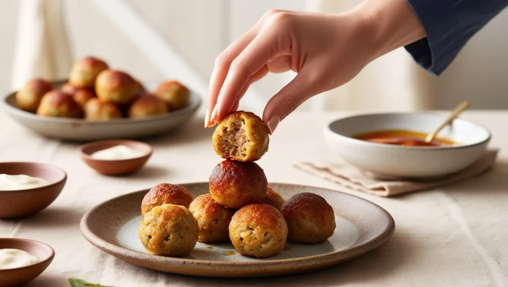 sausage balls with pancake mix