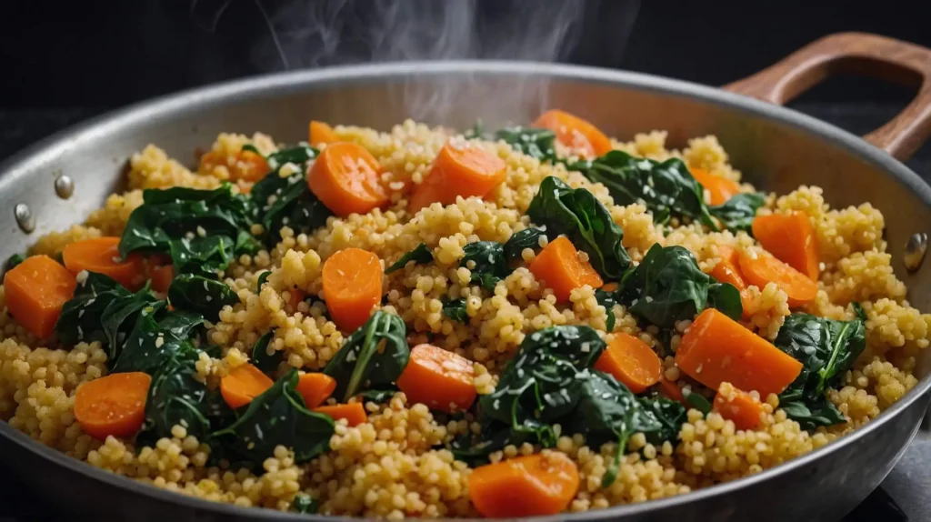 Carrot and Spinach Recipes with Couscous