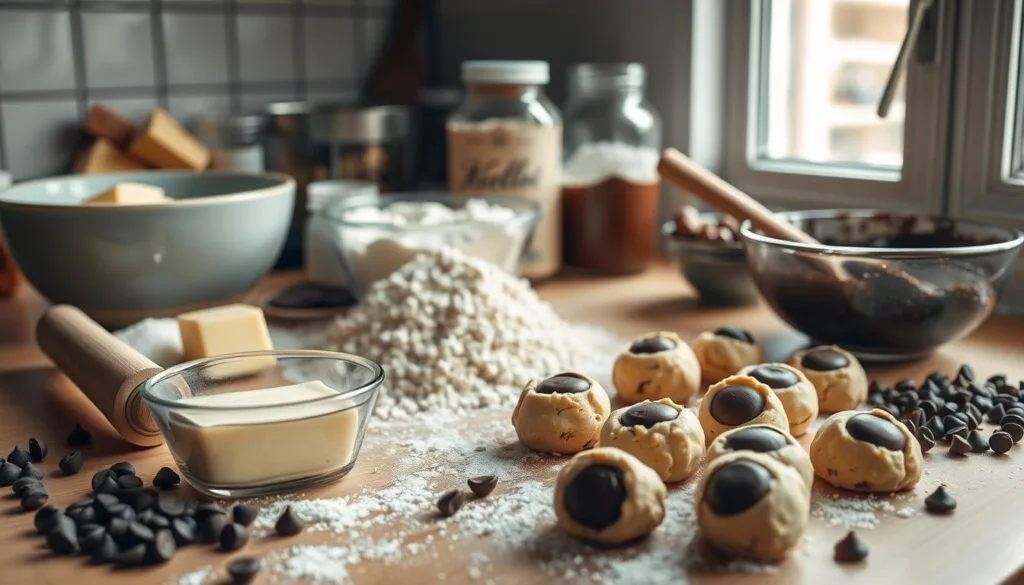 Chocolate Filled Cookies Preparation