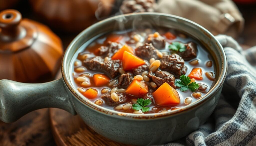 Slow Cooker Beef Barley Soup