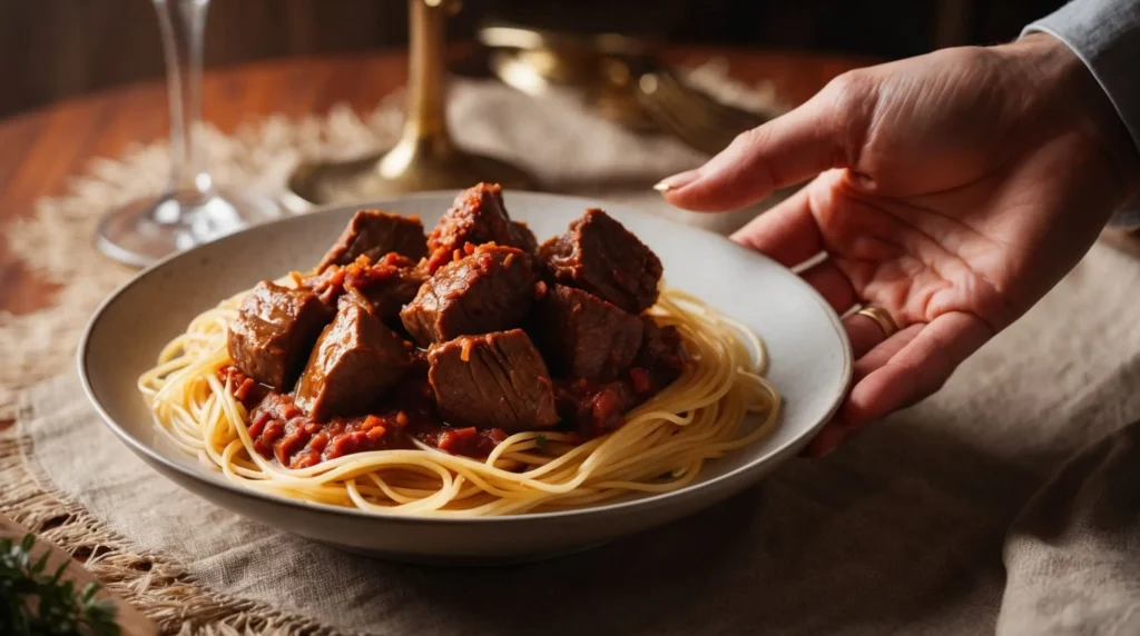 Slow Cooker Beef Pasta Recipe Angel Hair​