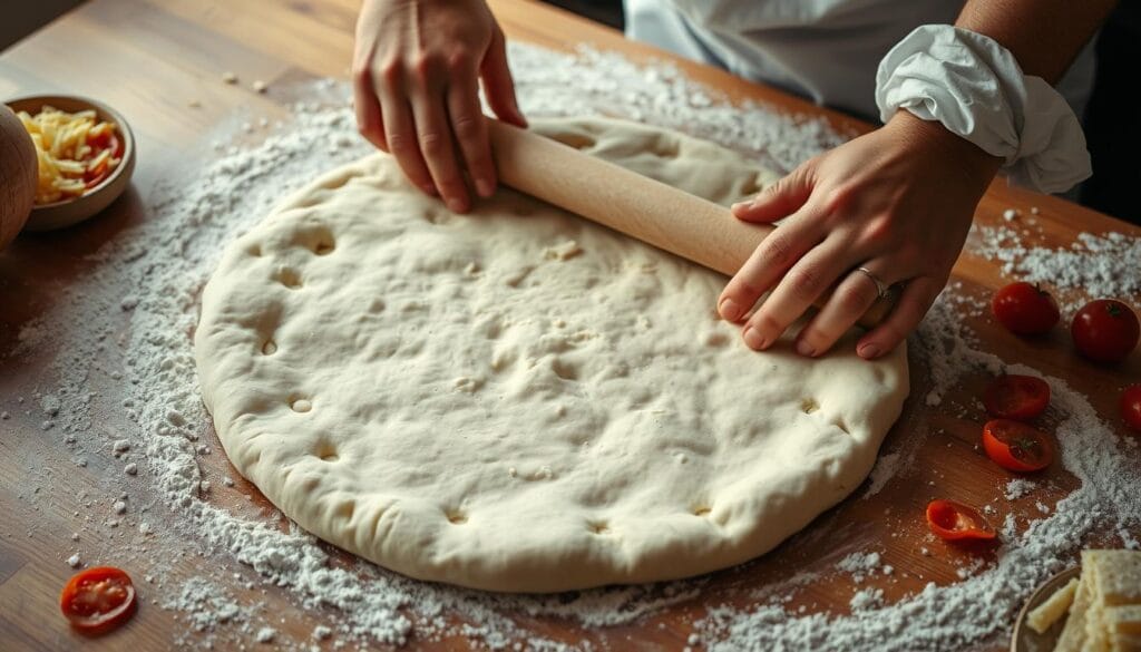 Stromboli Dough Rolling