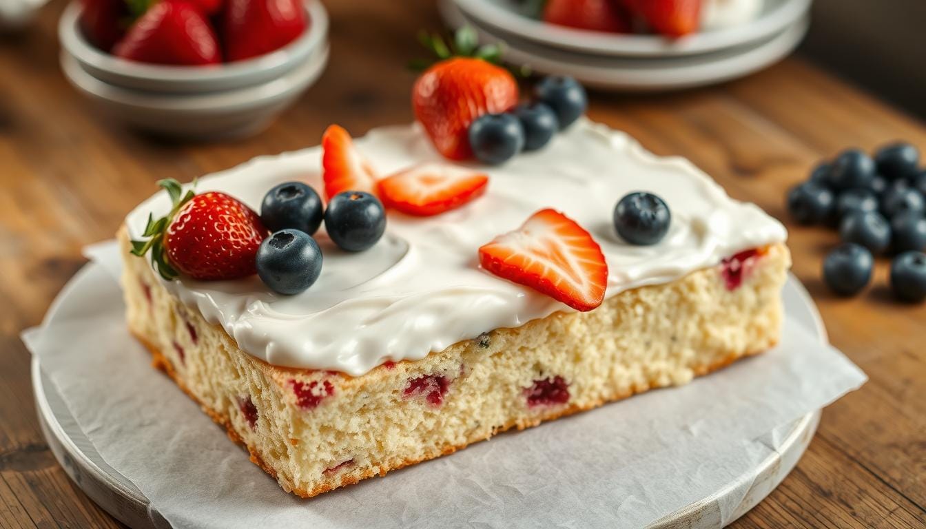 easy kefir sheet cake description