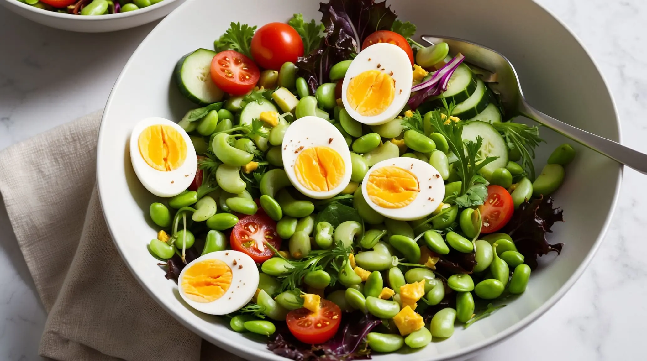 edamame egg recipes salad