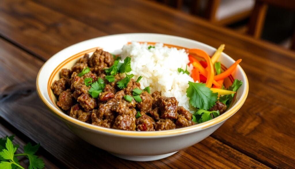 ground beef and rice