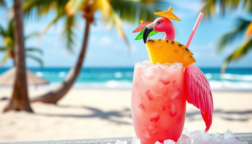 pink flamingo drink