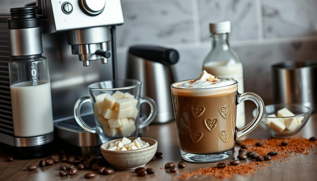 white chocolate mocha equipment