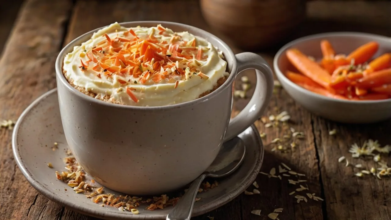 Delicious Carrot Mug Cake in a Mug