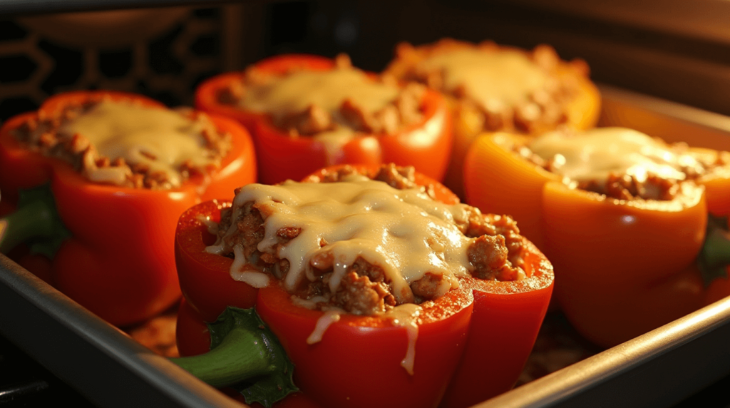 Crab and Shrimp Stuffed Bell Peppers