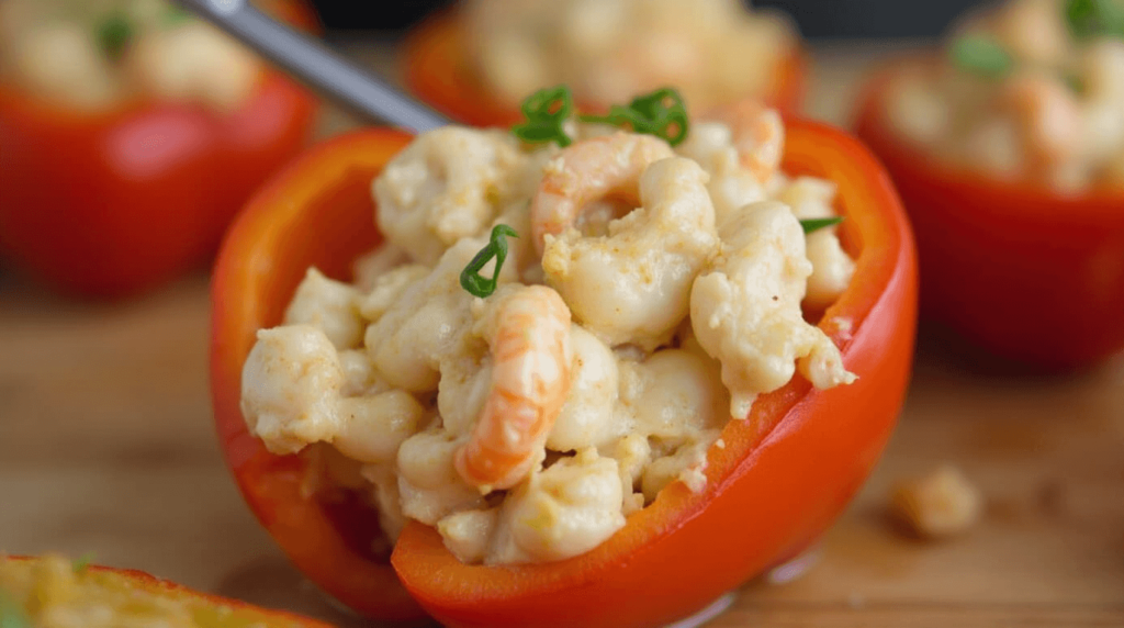 Seafood stuffed peppers