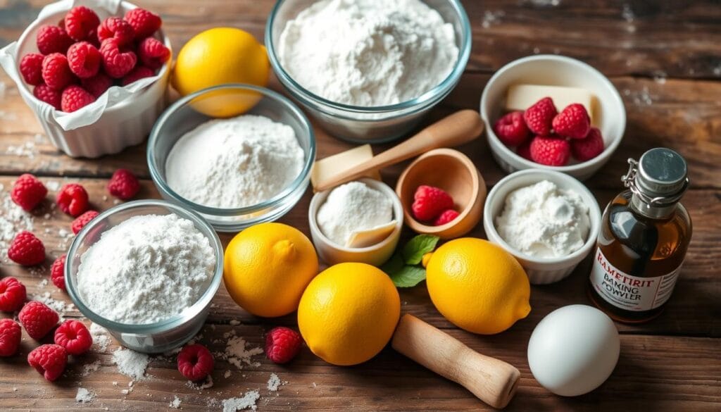 Raspberry Lemon Cupcake Ingredients