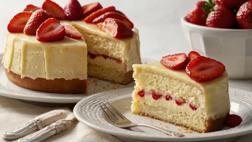 strawberry cheesecake pound cake