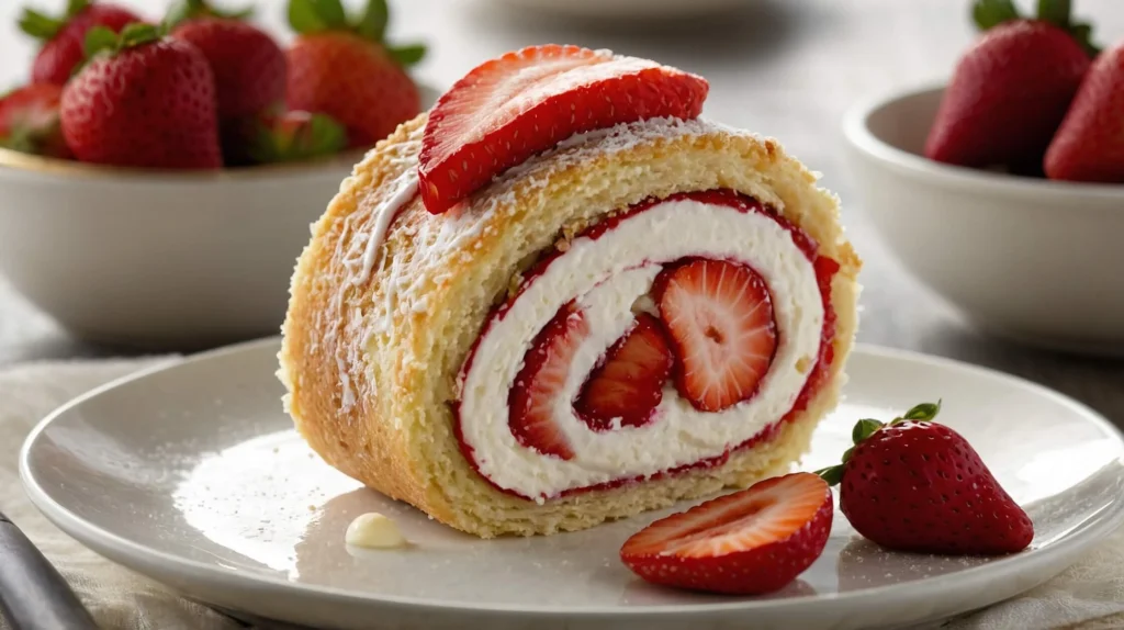 strawberry shortcake roll