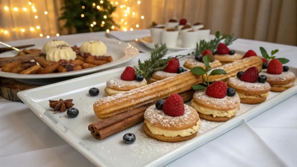 cheesecake stuffed churro cookies